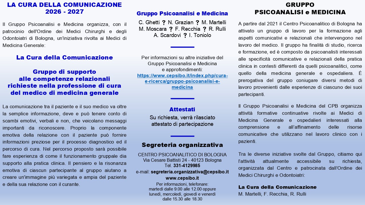 La Cura Della Comunicazione 26/27 2